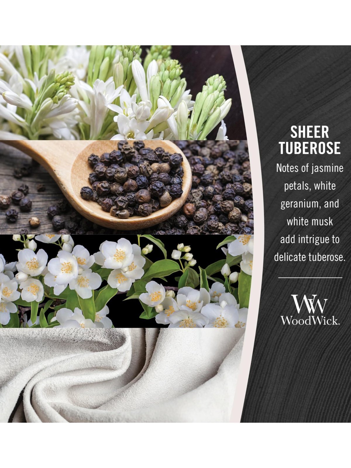 画像2: 【WoodWick/ウッドウィック】ワックスメルト6P入り(3oz)：シアーチュベローズ