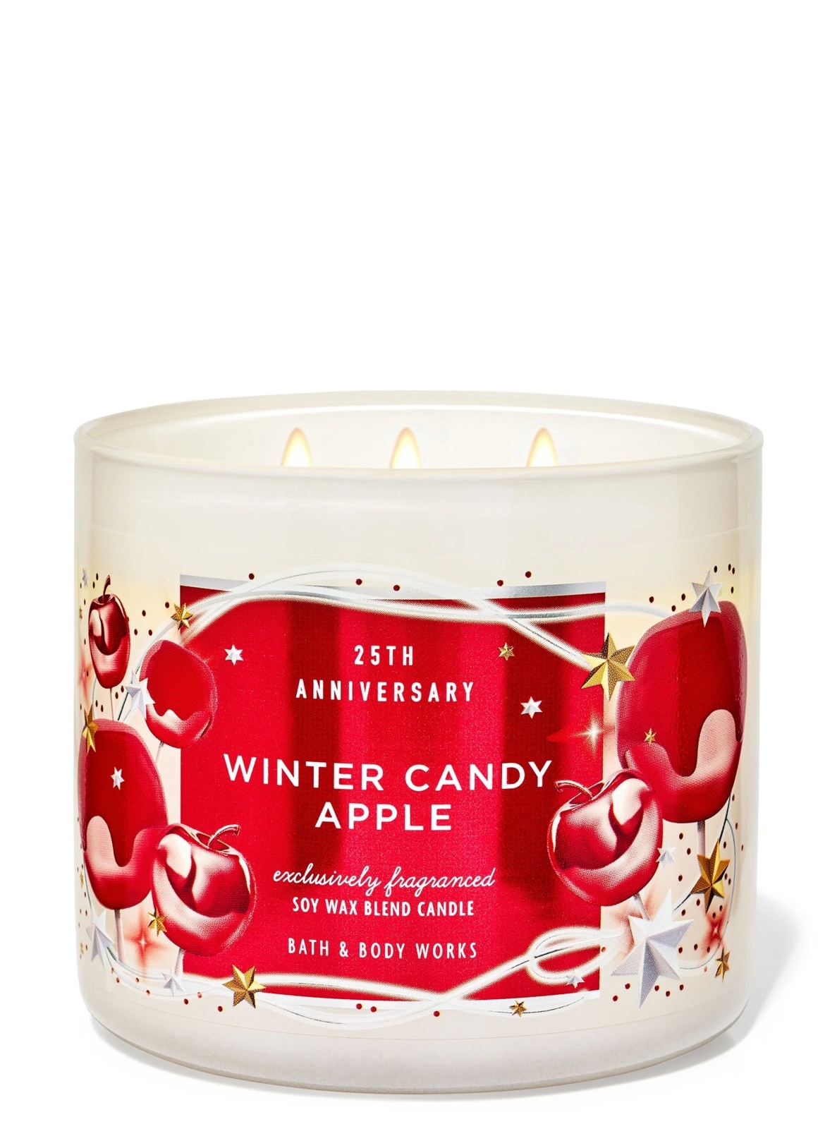 画像1: 【Bath&BodyWorks】3-wickキャンドル（14.5oz）：ウィンターキャンディアップル