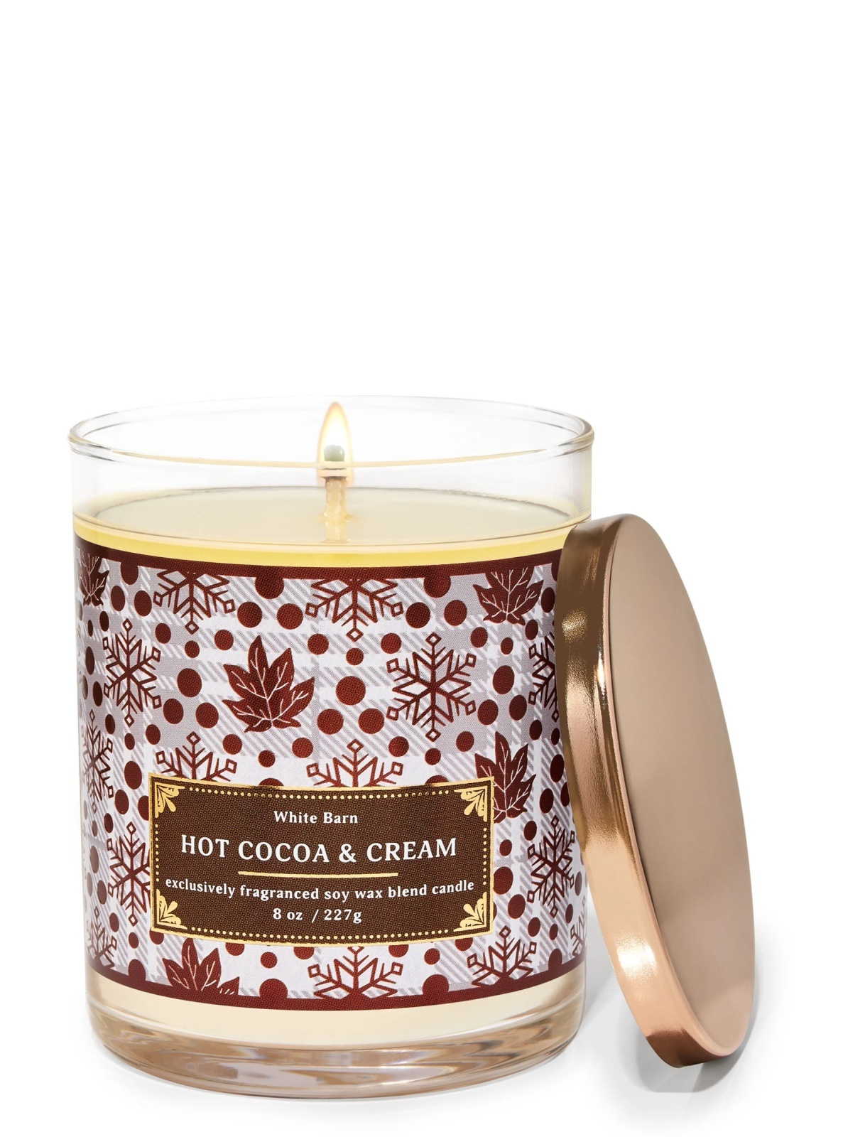 画像1: 【Bath&BodyWorks】シグネチャー1-wickキャンドル（8oz）：ホットココア＆クリーム(デザイン選択可)