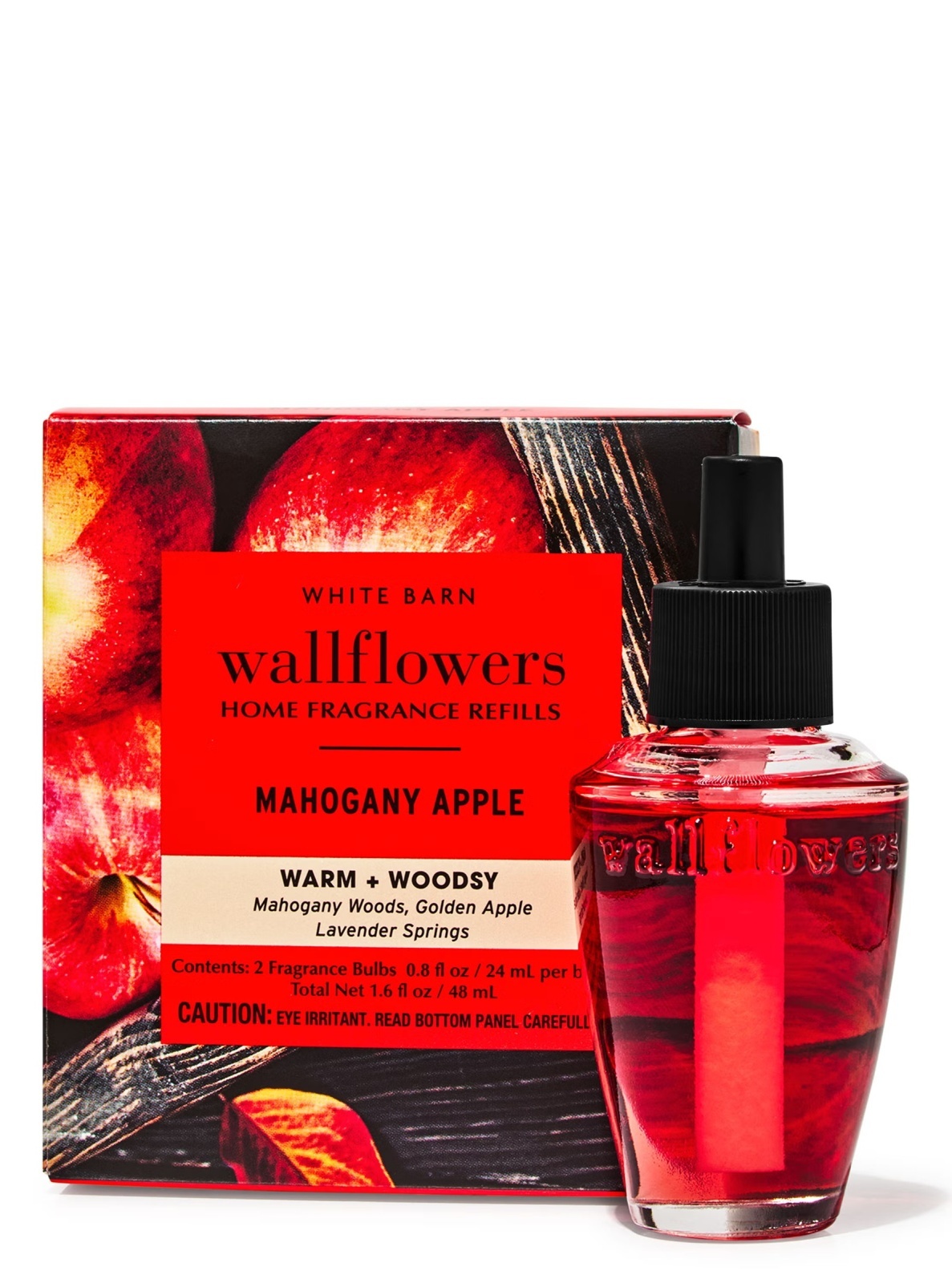 画像1: 【Bath&BodyWorks】Wallflowers詰替リフィル(2個入り)：マホガニーアップル
