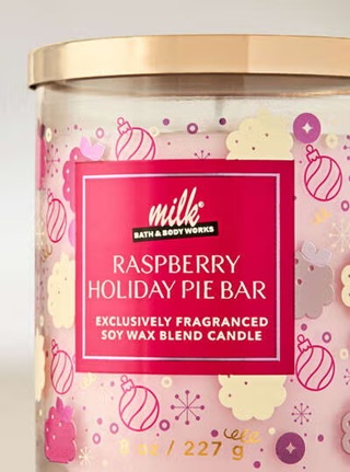 画像3: 【Bath&BodyWorks】シグネチャー1-wickキャンドル（8oz）：ラズベリーホリデーパイバー