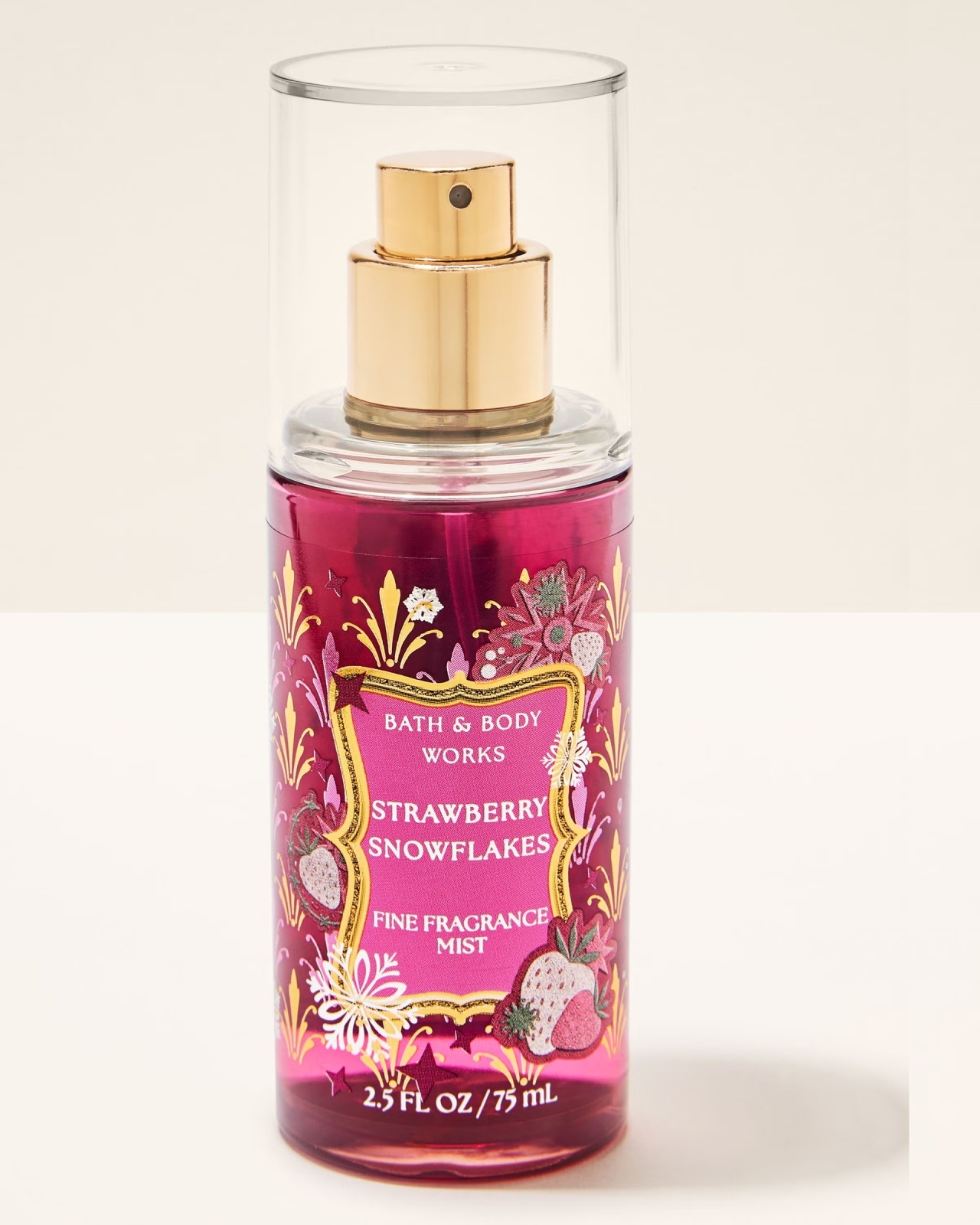 画像1: 【Bath&BodyWorks】トラベルサイズファインフレグランスミスト：ストロベリースノーフレーク