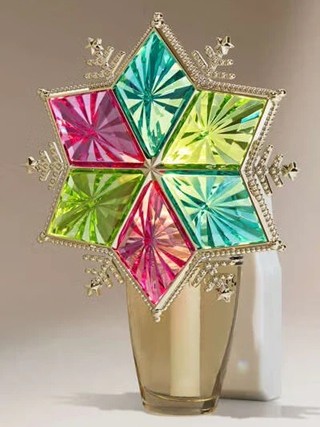 画像1: 【Bath&BodyWorks】Wallflowers本体：スノーフレークスターナイトライト