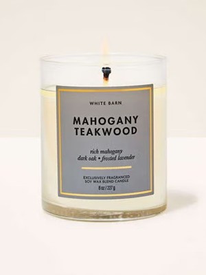 画像1: 【Bath&BodyWorks】シグネチャー1-wickキャンドル（8oz）：マホガニーティークウッド