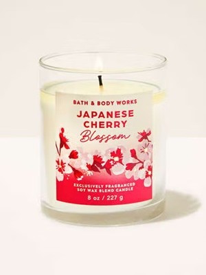 画像1: 【Bath&BodyWorks】シグネチャー1-wickキャンドル（8oz）：ジャパニーズチェリーブロッサム