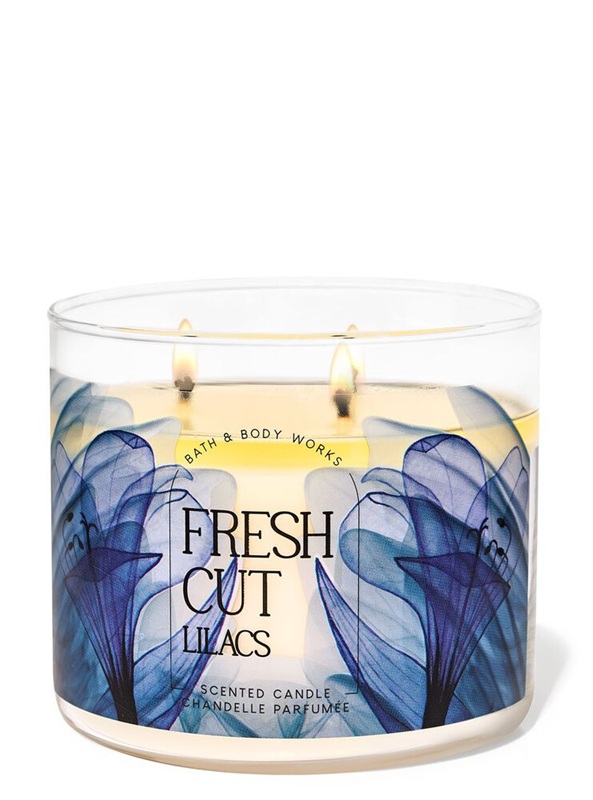画像1: ★4780円→3824円★【Bath&BodyWorks】3-wickキャンドル（14.5oz）：フレッシュカットライラック