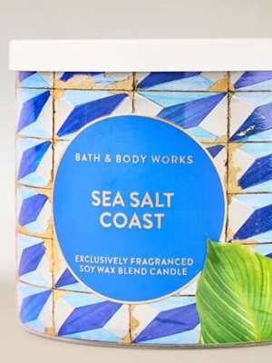 画像2: 【Bath&BodyWorks】3-wickキャンドル（14.5oz）：シーソルトコースト