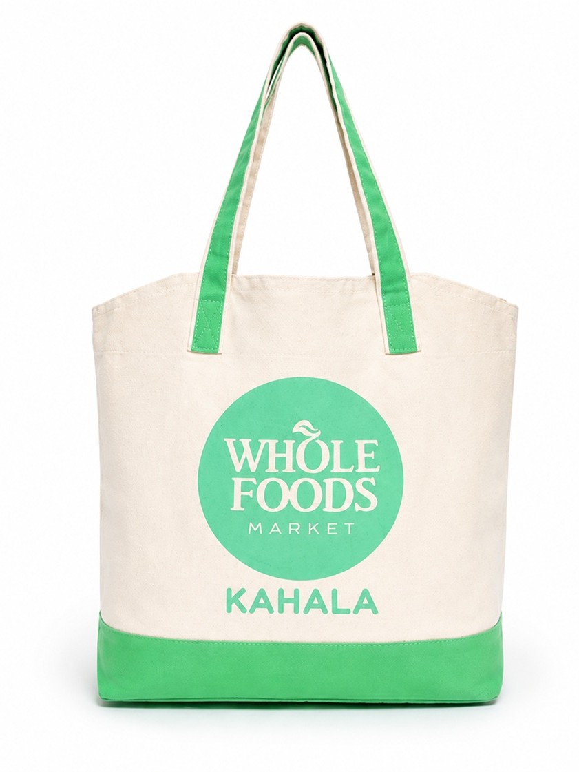 画像2: 【Whole Foods Market/ホールフーズマーケット】ハワイ限定☆エコバッグ：パイナップルトート(カハラ)