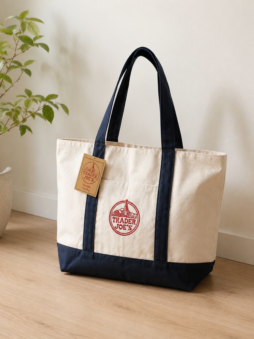 画像4: 【Trader Joe's/トレーダージョーズ】エコバッグ：ネイビー