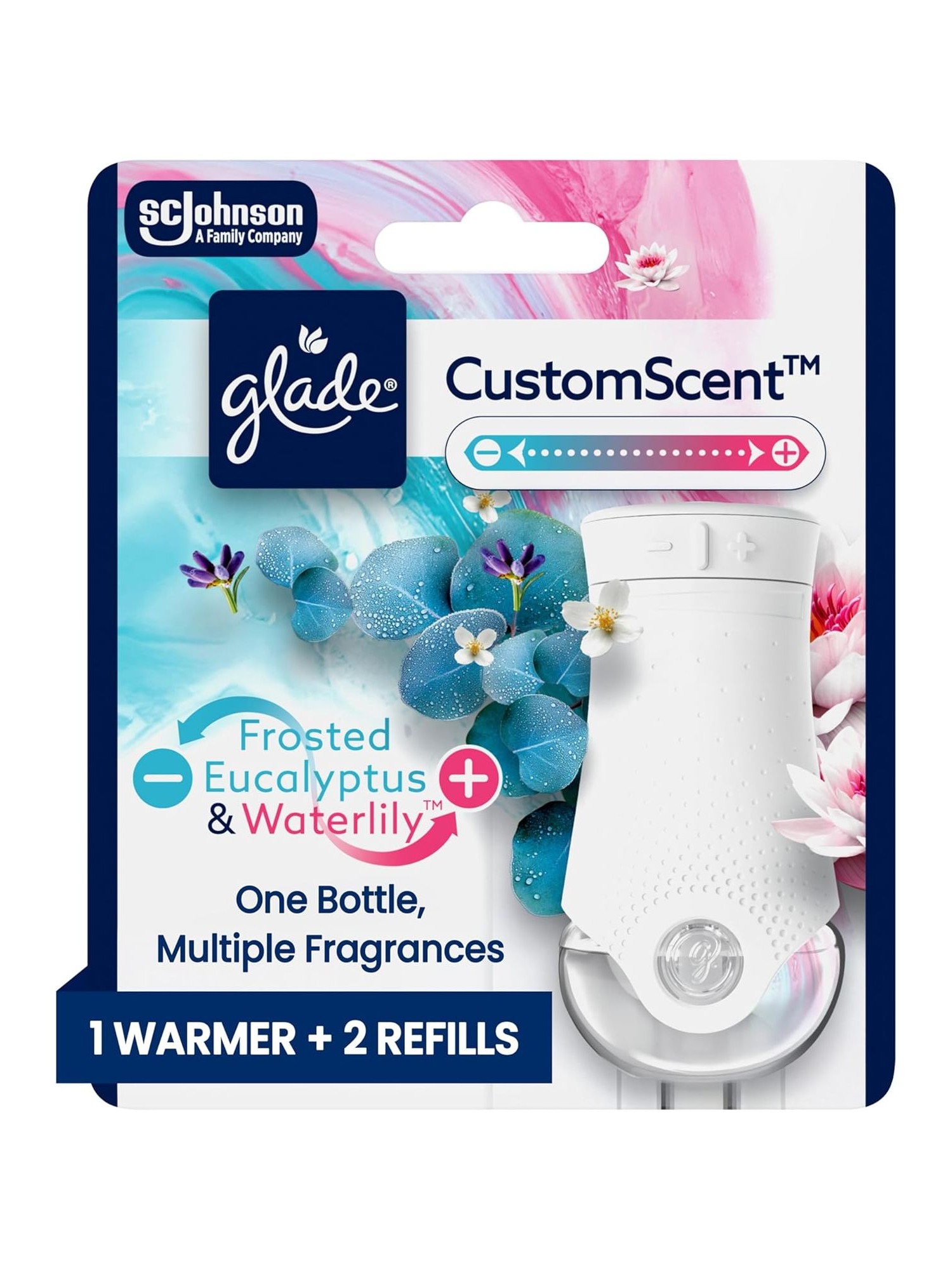 画像1: 【glade】プラグインオイル本体+リフィル2個セット：《CustomScent》フロステッドユーカリ＆ウォーターリリー