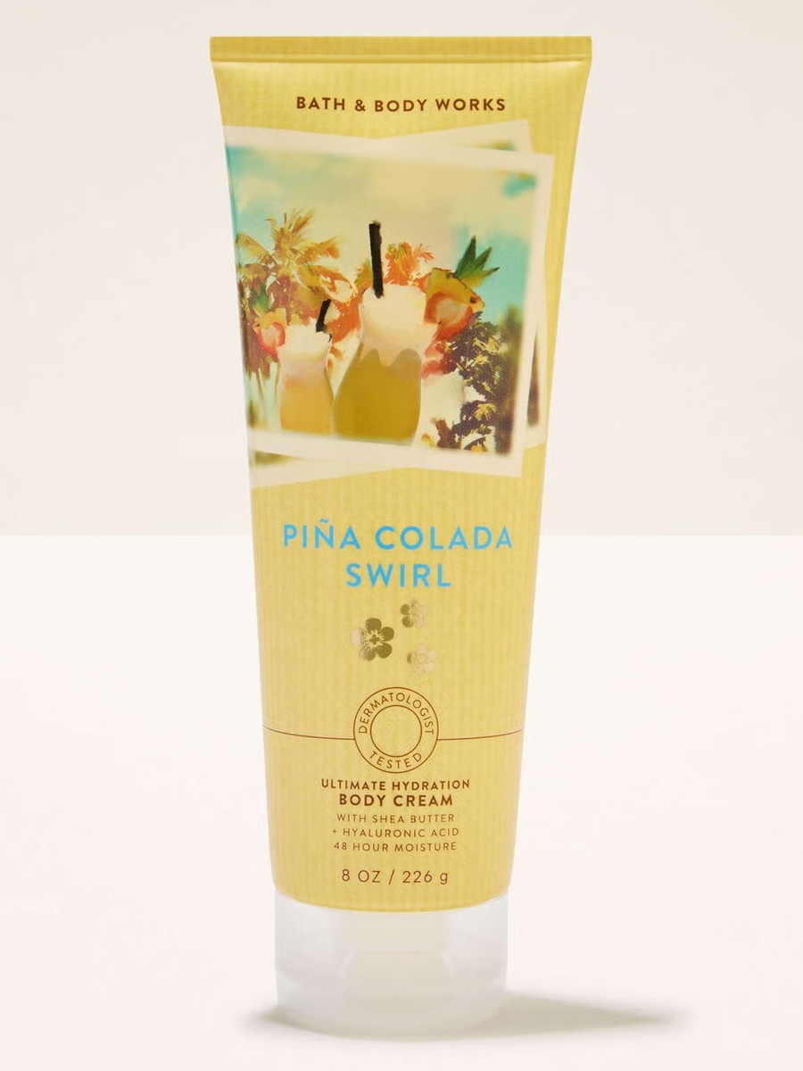 画像1: 【Bath&BodyWorks】ボディクリーム：ピニャコラーダスワール