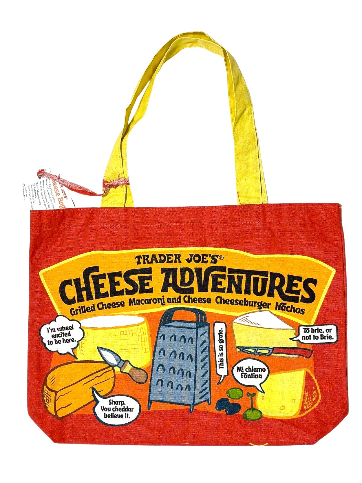 画像1: 【Trader Joe's/トレーダージョーズ】エコバッグ：チーズバッグ