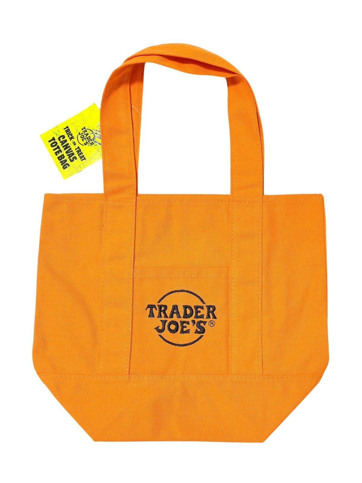 画像1: 【Trader Joe's/トレーダージョーズ】エコバッグ：ミニサイズキャンバストート オレンジ