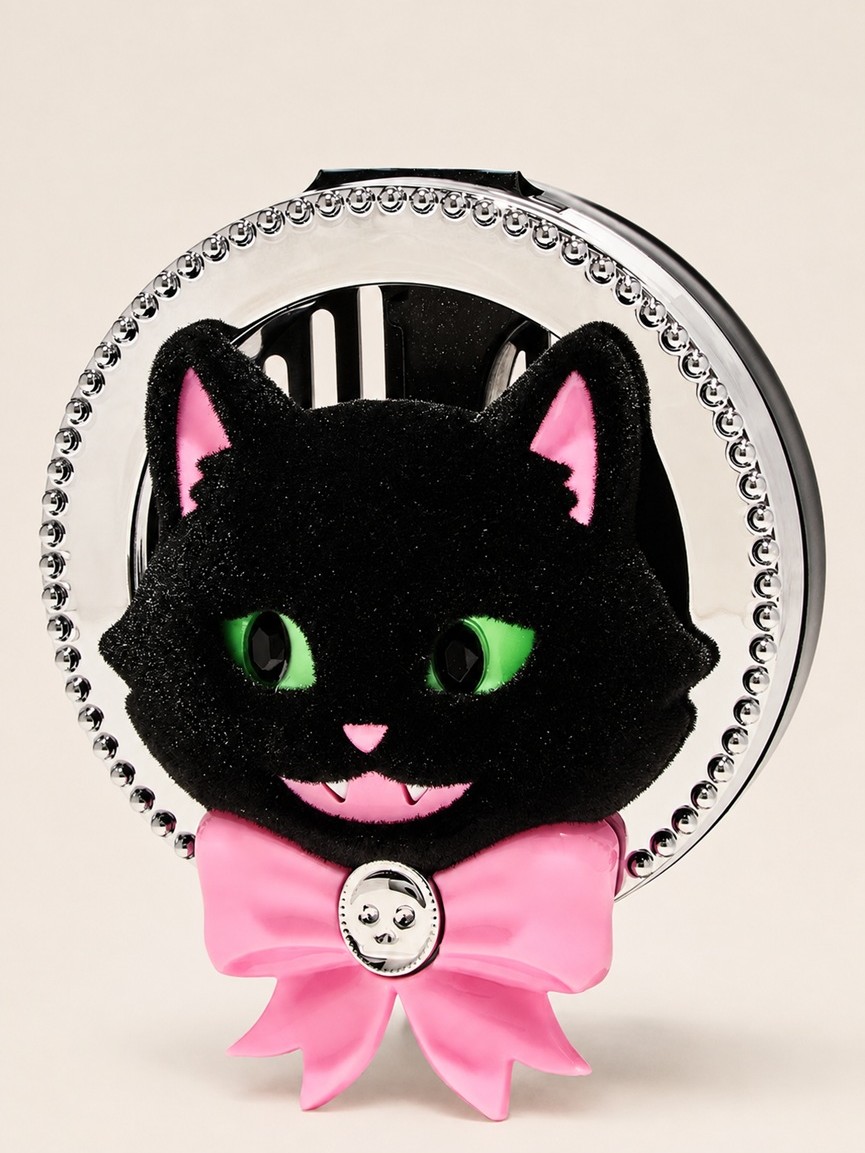 画像1: 【Bath&BodyWorks】カーフレグランスホルダー(ベント＆バイザークリップ付)：キャットウィズスカルリボン