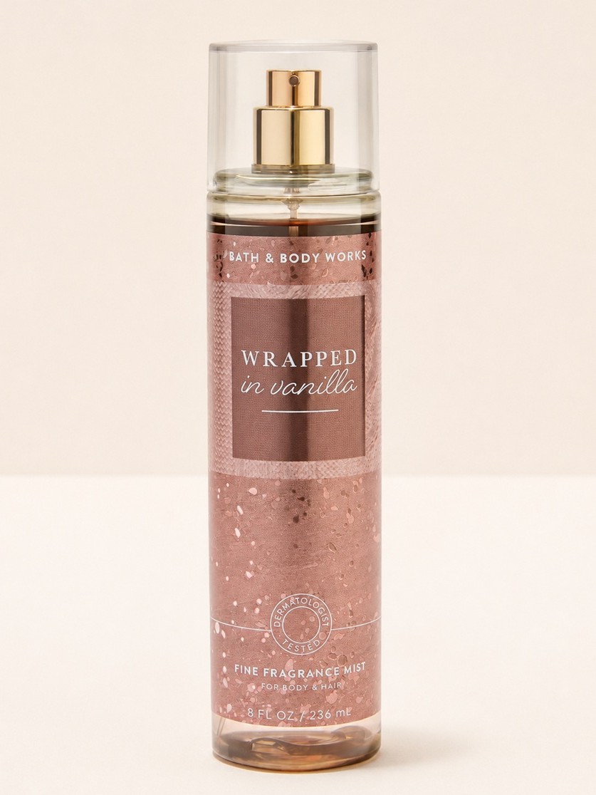 画像1: 【Bath&BodyWorks】ファインフレグランスミスト：Wrapped in Vanilla (ラップドインバニラ)