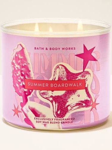 画像1: 【Bath&BodyWorks】3-wickキャンドル（14.5oz）：サマーボードウォーク