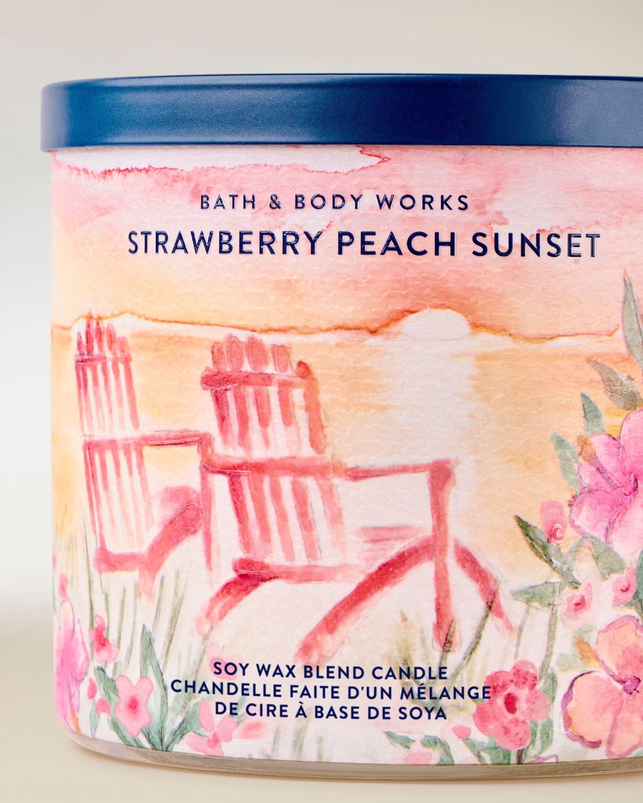 画像3: 【Bath&BodyWorks】3-wickキャンドル（14.5oz）：ストロベリーピーチサンセット