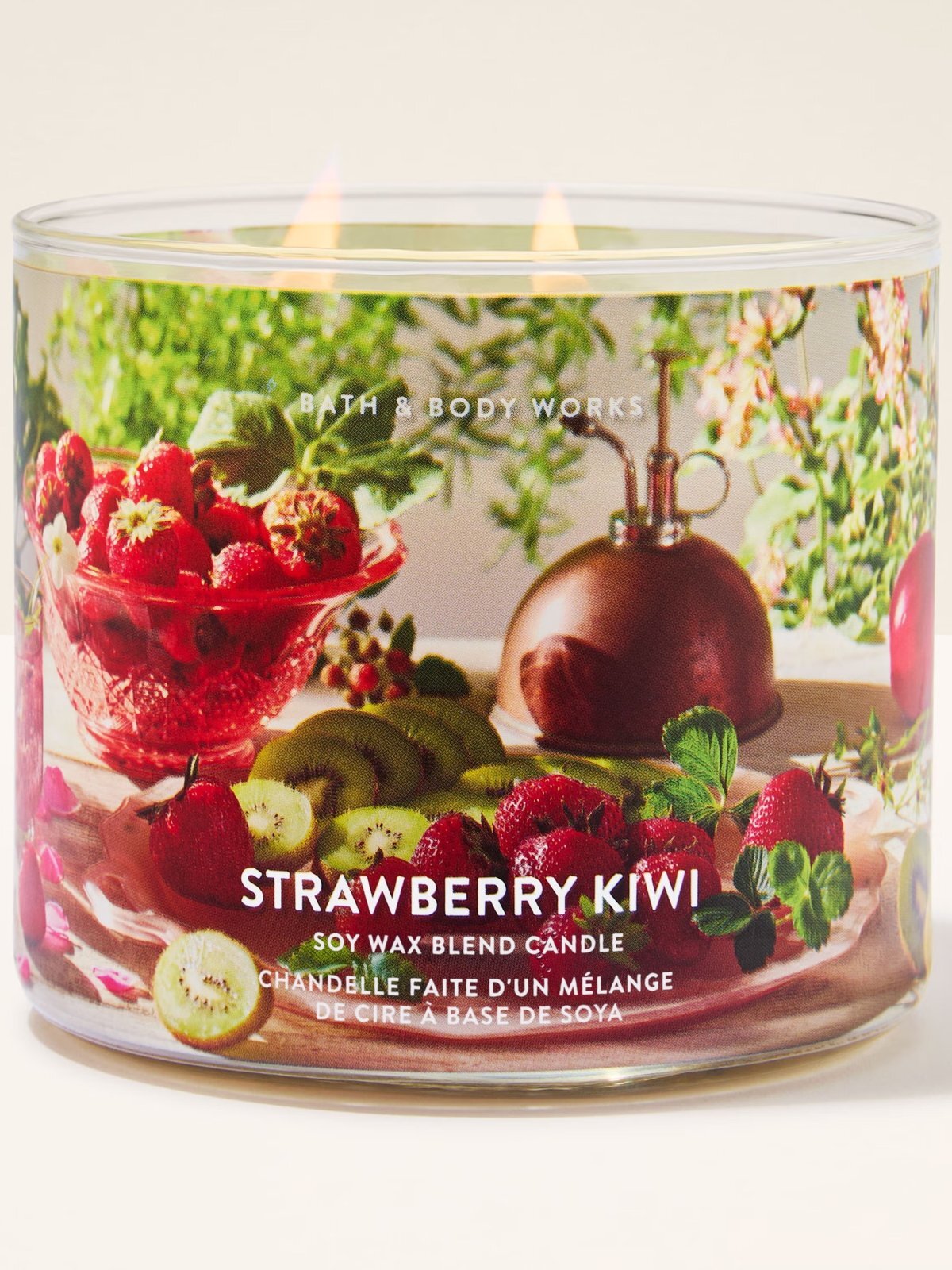画像2: 【Bath&BodyWorks】3-wickキャンドル（14.5oz）：ストロベリーキウイ