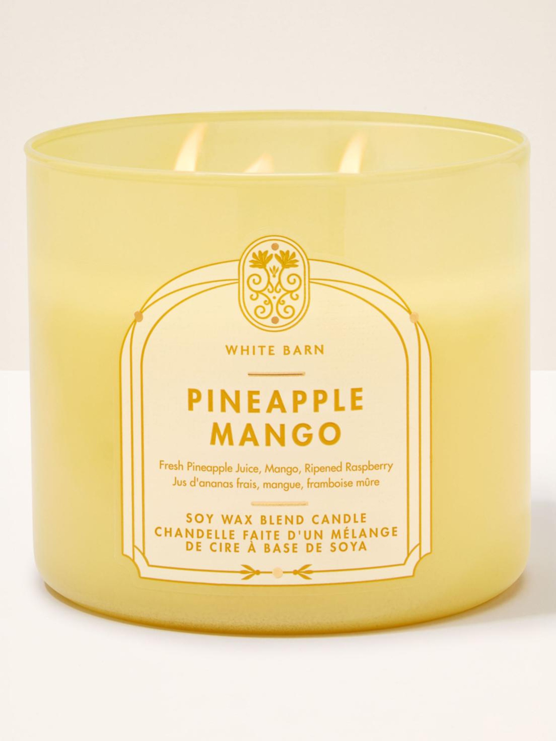 画像3: 【Bath&BodyWorks】3-wickキャンドル（14.5oz）：パイナップルマンゴー